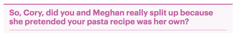 Illustration for article titled Saturday Night Social: Gather Round for the Tale of the Meghan Markle Spaghetti Affair of '16
